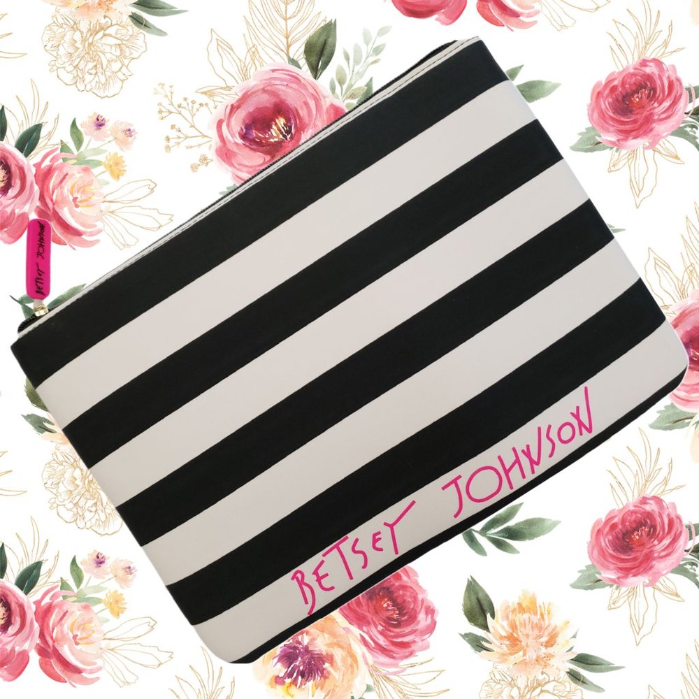*NWOT* Betsey Johnson iPad Tablet Make-Up Multi Purpose Pouch Bag 12"x8.5"